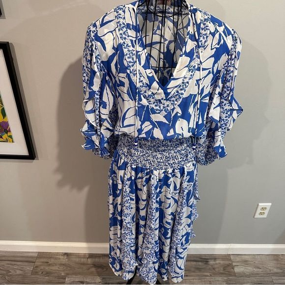 Vintage Assorti Floral Ruffle Dress by Susan Freis - Picture 12 of 12